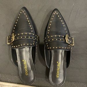 Beautiful black slides/mules
